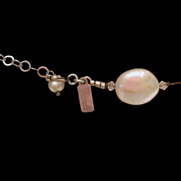 Margo Morrison | Sterling Silver Coin Pearl Necklace | 20” Adjustable - Picture 7 of 14